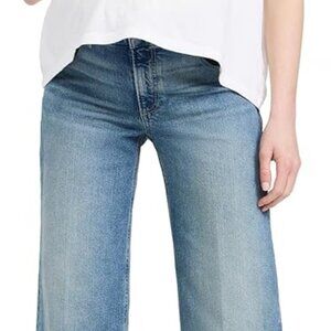 PAIGE Women's Sasha Ankle Maternity Wide Cuff Jeans | Size: 27